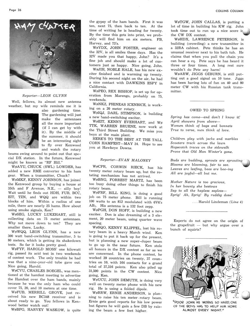 Collins Column All Magazines, Display Page