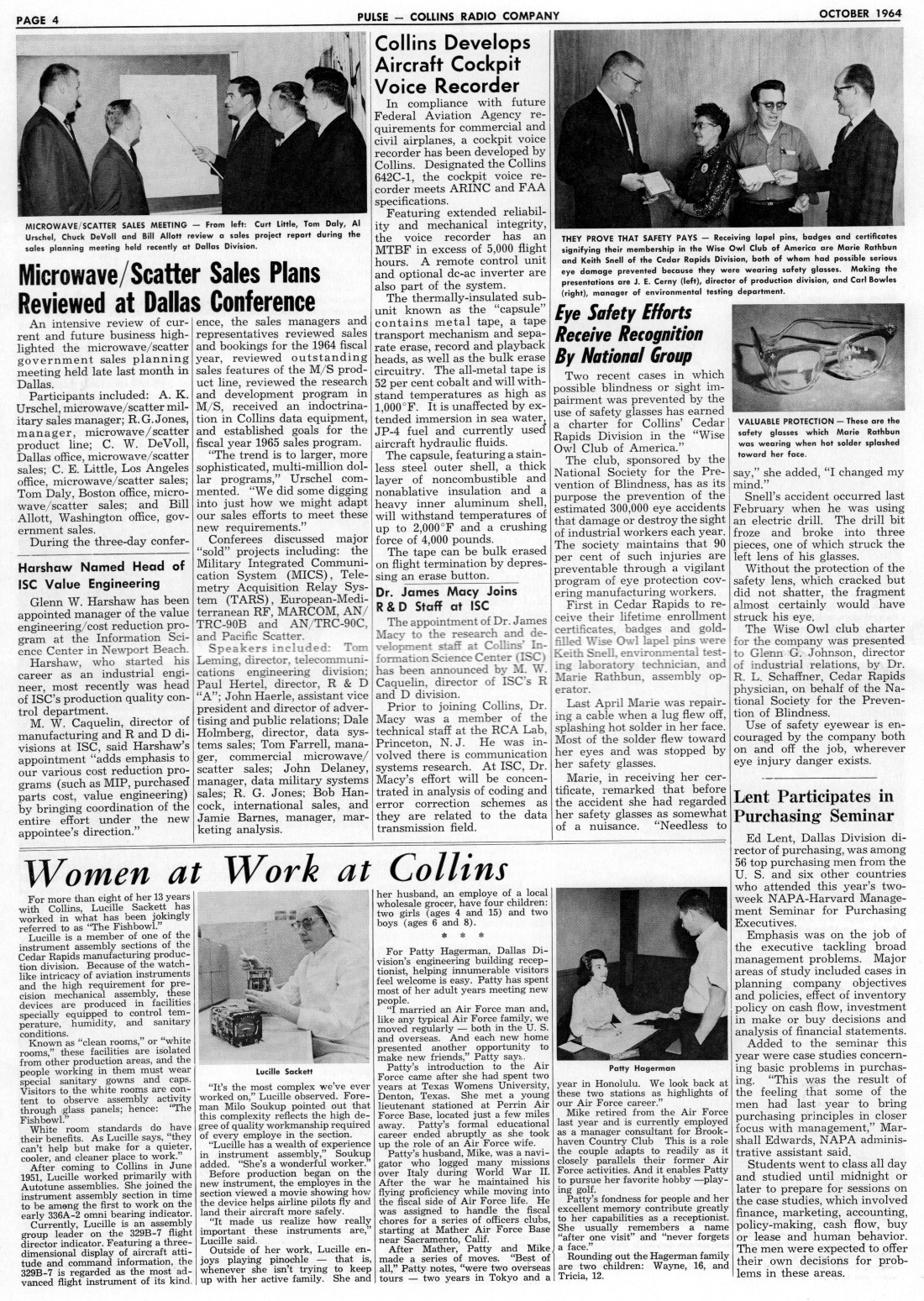 Collins Pulse, Display Page
