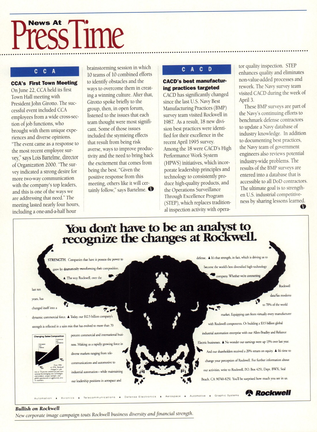 Rockwell Vision, Display Page