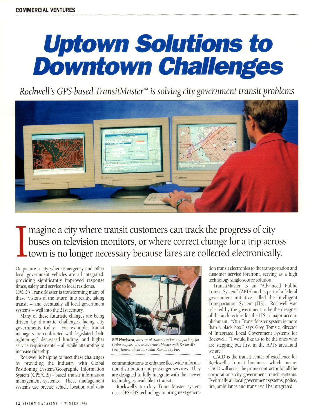 Rockwell Vision, Display Page